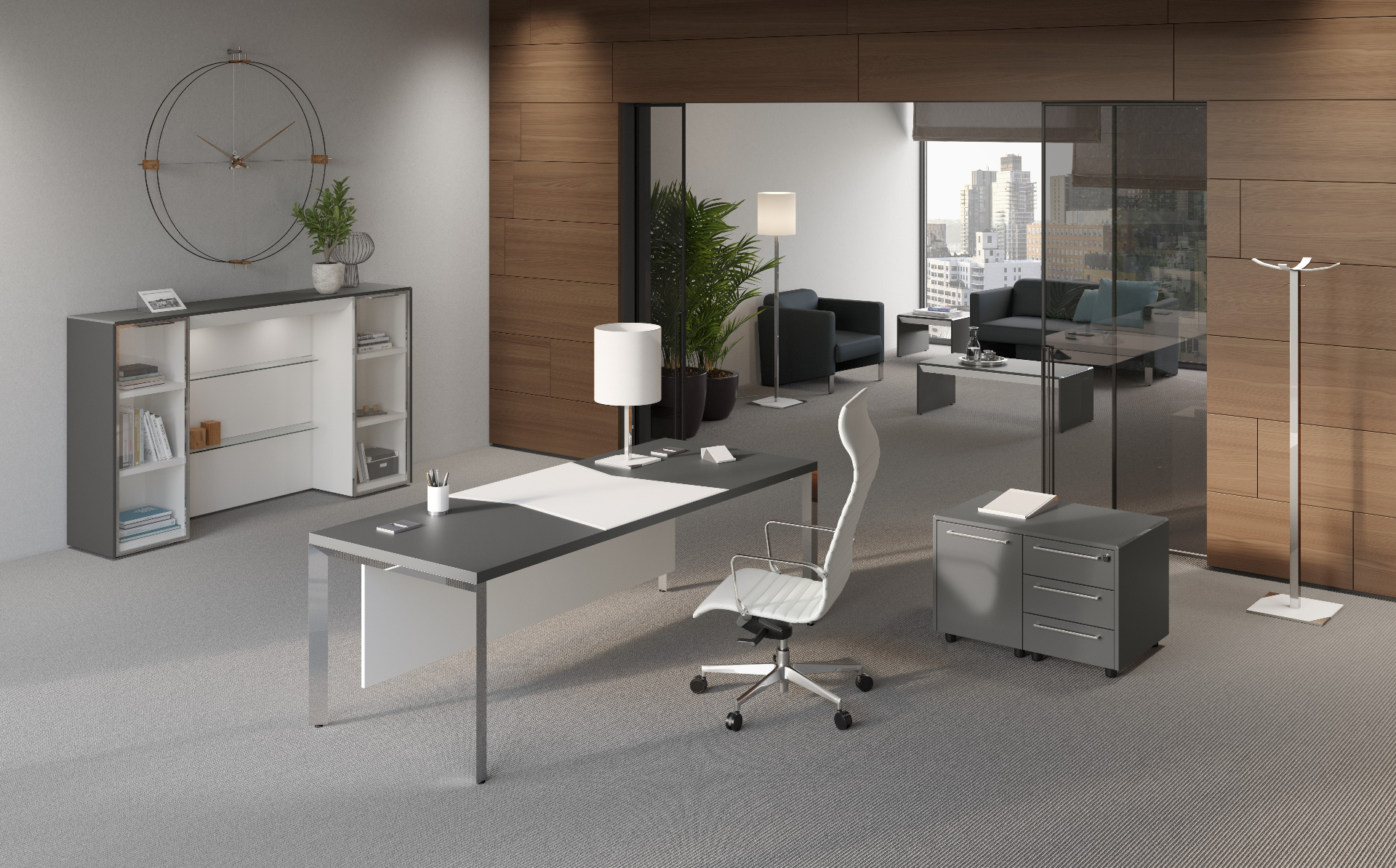 Ufficio direzionale moderno arredato con soluzioni Concept Office
